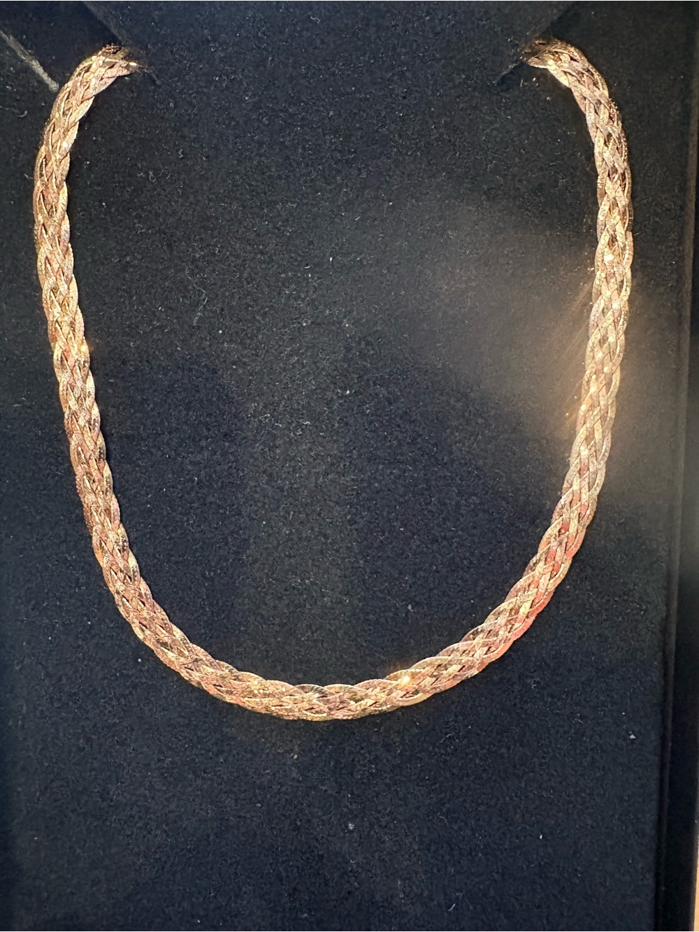 3- Tone 6-Strand Braided Technibond Necklace
